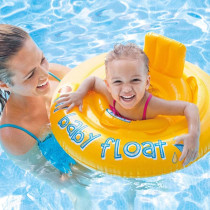 Intex Vinyl My Baby Float For kids, Yellow, 28 Inch, 56585EU