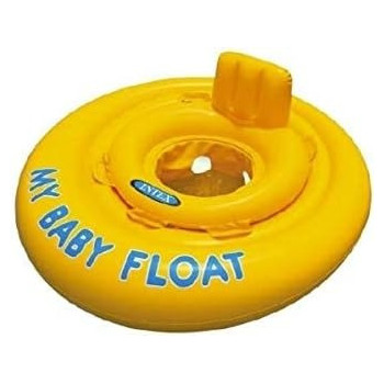 Intex Vinyl My Baby Float For kids, Yellow, 28 Inch, 56585EU