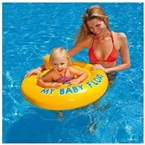 Intex Vinyl My Baby Float For kids, Yellow, 28 Inch, 56585EU