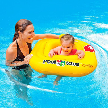 Intex Deluxe Baby Float Beach Toys For Kids, Yellow, 56587EU