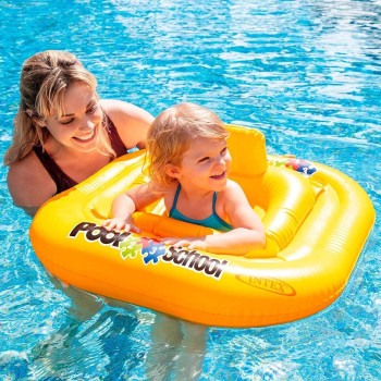 Intex Deluxe Baby Float Beach Toys For Kids, Yellow, 56587EU