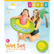 Intex Baby Float Swimming Aid Swim Seat, Yellow/Green, 56588EP