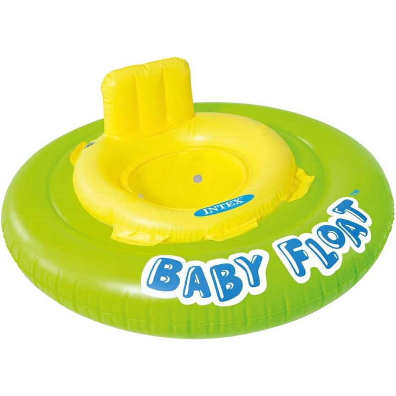 Intex Baby Float Swimming Aid Swim Seat, Yellow/Green, 56588EP