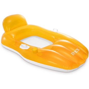 Intex Chill And Float Lounges For Unisex-Adult, Green/Orange, 56805EU