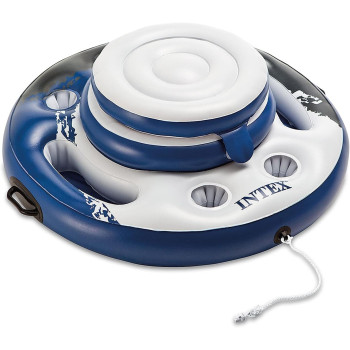 Intex Inflatable Mega Chill Cooler Float With Built-In Cup Holders, Multicolour