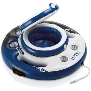 Intex Mega Chill Swimming Pool Inflatable Floating 24 Beverage Holder, 2 Pack, Multicolour