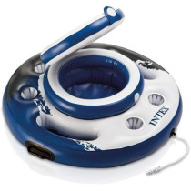 Intex Mega Chill Swimming Pool Inflatable Floating 24 Beverage Holder, 2 Pack, Multicolour