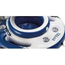 Intex Mega Chill Swimming Pool Inflatable Floating 24 Beverage Holder, 2 Pack, Multicolour