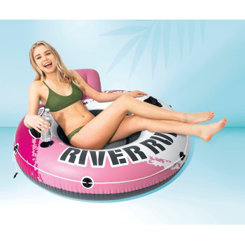 Intex Vinyl River Run Swimming Pool Rings, Pink, 56824EU
