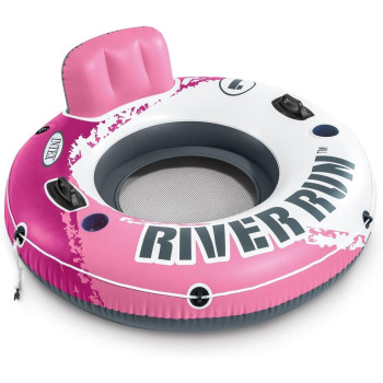 Intex River Run Sport Lounge Inflatable Water Float For Adult, Pink