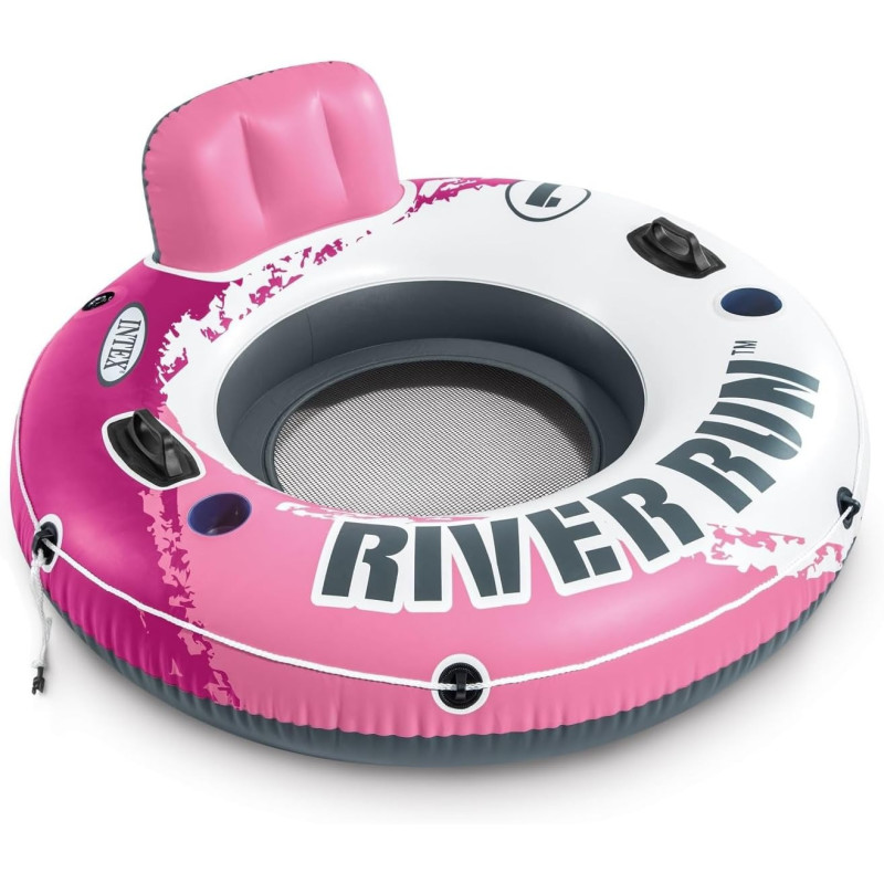 Intex River Run Sport Lounge Inflatable Water Float For Adult, Pink