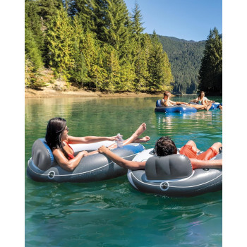 Intex River Run Sport Lounge Inflatable Water Float For Adult, Red