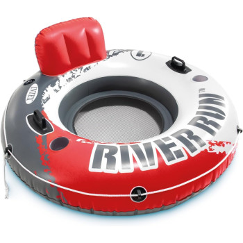 Intex River Run Sport Lounge Inflatable Water Float For Adult, Red