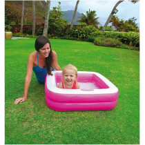 Intex Babypool Play Box Swimming Pool For Kids, Pink/White, 85 x 85 x 23 cm