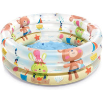Intex Round Shape ‎Inflatable Baby Bath Tub Pool, Multicolour