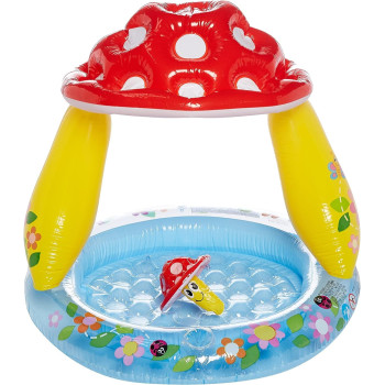 Intex Round Shape Mushroom Baby Swimming Pool, Multicolour