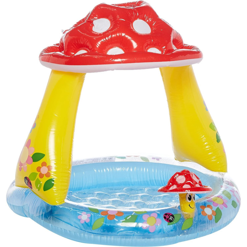 Intex Round Shape Mushroom Baby Swimming Pool, Multicolour
