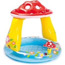 Intex Round Shape Inflatable Mushroom Baby Pool, Multicolour, 57114NP