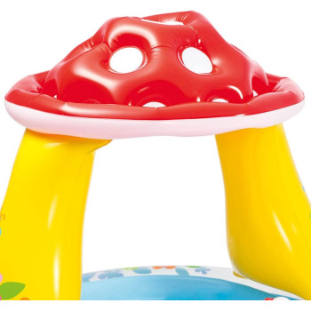 Intex Round Shape Mushroom Baby Swimming Pool, Multicolour, 57114EP