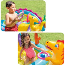 Intex Dinosaur Slide And Swimming Pool For Kids, Multicolour