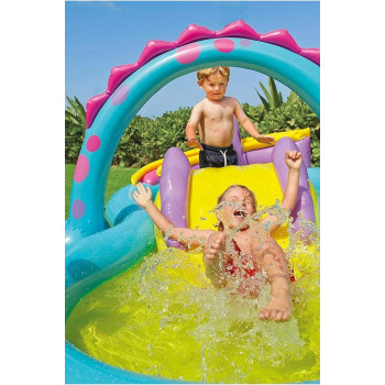 Intex Dinosaur Land Play Center Slide And Swimming Pool For Kids, 57135