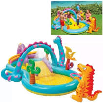 Intex Dinosaur Land Play Center Slide And Swimming Pool For Kids, 57135