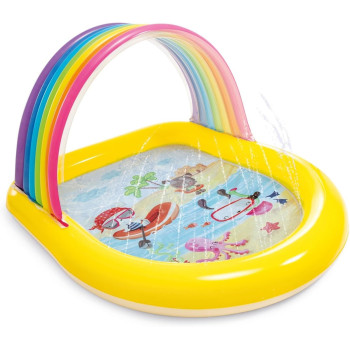 Intex Arch Spray Pool For Kids,‎ Capacity 84 Liters, Multicolour