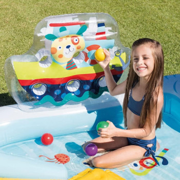 Intex Inflatable Fishing Fun Childs Water Play Center, Large, Multicolour