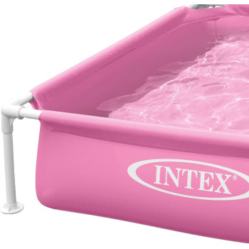 Intex Square Shape Mini Frame Pool For Kids, Pink, 57172