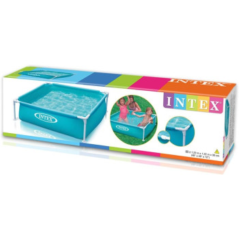 Intex Square Shape Mini Frame Pool For Kids, Sky Blue, 57173