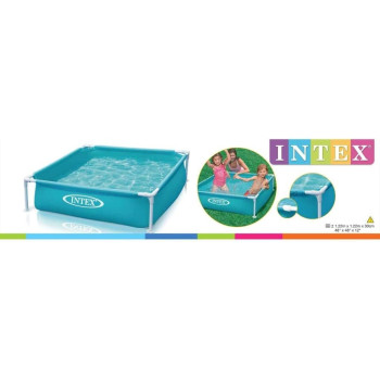 Intex Metal Square Shape Mini Frame Pool For Kids, Blue