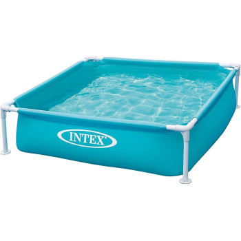 Intex Metal Square Shape Mini Frame Pool For Kids, Blue