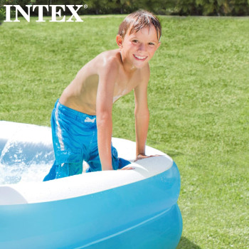 Intex Rectangular Shape Swim Center Family Pool For Kids, Large, Blue/White, 57180