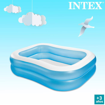 Intex Rectangular Shape Swim Center Family Pool For Kids, Large, Blue/White, 57180