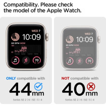 Spigen Thin Fit Designed For Apple Watch Case For 44Mm Series Se2/6/Se/5/4, Graphite