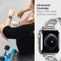 Spigen Thin Fit Designed For Apple Watch Case For 44Mm Series Se2/6/Se/5/4, Graphite
