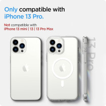 Spigen Ultra Hybrid Mag (Magfit) Compatible With Magsafe Designed For iPhone 13 Pro Case (2020), White