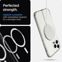 Spigen Ultra Hybrid Mag (Magfit) Compatible With Magsafe Designed For iPhone 13 Pro Case (2020), White