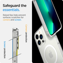 Spigen Ultra Hybrid Mag (Magfit) Compatible With Magsafe Designed For iPhone 13 Pro Case (2020), White