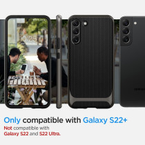 Spigen Neo Hybrid Designed For Galaxy S22 Plus Case (2022), Gunmetal