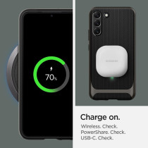 Spigen Neo Hybrid Designed For Galaxy S22 Plus Case (2022), Gunmetal