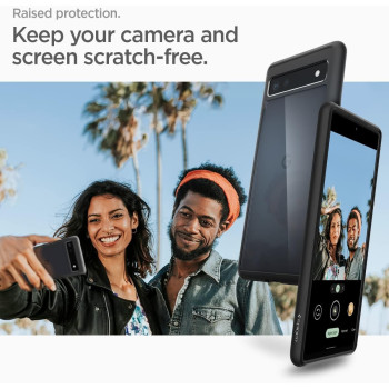 Spigen Ultra Hybrid Designed For Pixel 6A Case (2022), Matte Black