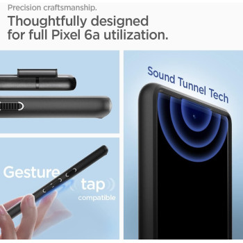 Spigen Ultra Hybrid Designed For Pixel 6A Case (2022), Matte Black