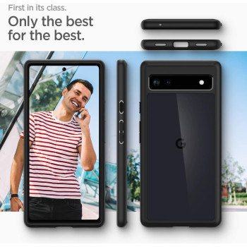 Spigen Ultra Hybrid Designed For Pixel 6A Case (2022), Matte Black