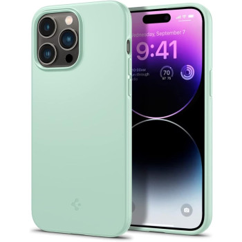 Spigen Thin Fit Designed For iPhone 14 Pro Case (2022), Apple Mint
