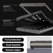 Spigen Neo Hybrid Designed For Galaxy S23 Ultra Case (2023), Gunmetal