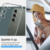 Spigen Liquid Crystal Glitter Designed For Galaxy S23 Plus Case (2023), Crystal Quartz