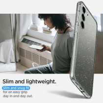 Spigen Liquid Crystal Glitter Designed For Galaxy S23 Plus Case (2023), Crystal Quartz