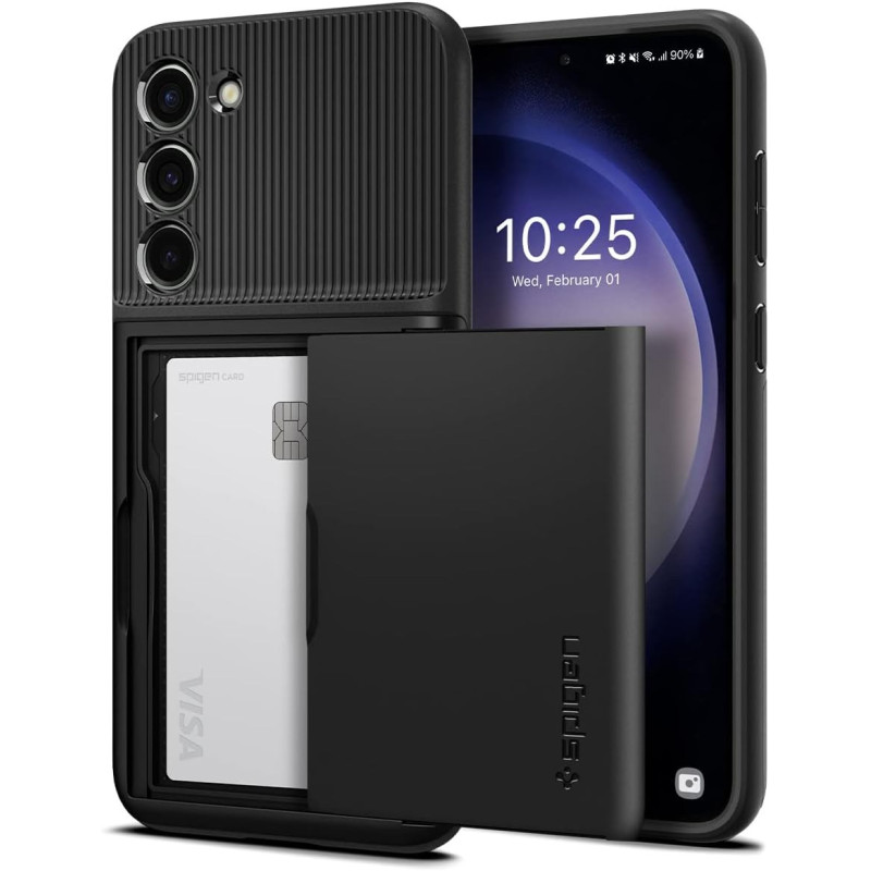 Spigen Slim Armor Cs Designed For Galaxy S23 Plus Case (2023), Black