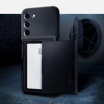 Spigen Slim Armor Cs Designed For Galaxy S23 Plus Case (2023), Black